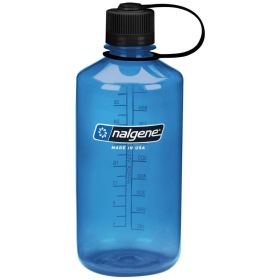 Nalgene 16 & 32 Fl Oz Plastic Narrow Mouth Water Bottle (Color: Slate, Size: 32oz)