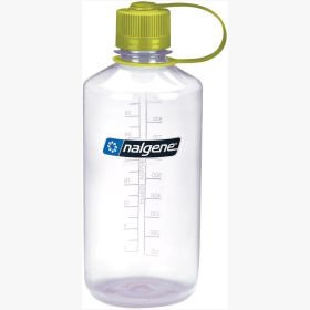 Nalgene 16 & 32 Fl Oz Plastic Narrow Mouth Water Bottle (Color: Clear, Size: 32oz)