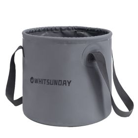 Whitsunday Outdoor Collapsible Bucket – Multi-Purpose Fold Bucket (Color: Grey)