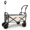 Whitsunday Folding Wagon – 8″ Heavy-Duty Wheels with Push Bar (Standard Size PLUS)