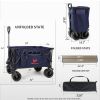 Whitsunday Moko Compact Plus Outdoor Camping & Garden Folding Wagon Cart with Table Plate