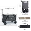 Whitsunday Moko Large Folding Wagon Cart with Aluminum Table Plate