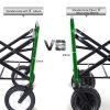 Whitsunday Folding Wagon – 8″ Heavy-Duty Wheels with Rear Storage (Standard Size PLUS)