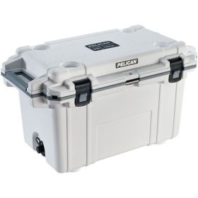 PELICAN ELITE COOLER (Color: White/Gray, Size: 70qt)