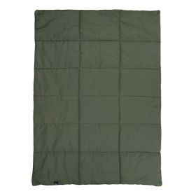 Peregrine Link-up Synthetic Camping Quilt Stone Grey - Single (Color: Olive Green)