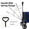 Whitsunday Moko Compact Folding Wagon Cart with Aluminum Table Plate