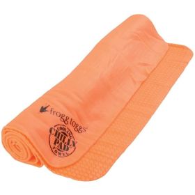 Frogg Toggs Chilly Pad Cooling Towel – Instant Cooling Relief (33" x 13") (Color: Orange)