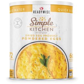 READYWISE SIMPLE KITCHEN POWDERED EGGS - 72 SERVING CAN (Meal: As Per Picture)