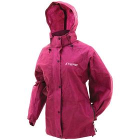 Women's Frogg Toggs Classic Pro Action Rain Jacket (Color: Cherry, Size: Large)