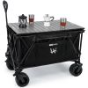 Whitsunday Moko Large Folding Wagon Cart with Aluminum Table Plate
