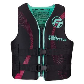 Full Throttle Rapid-Dry Life Jacket (Color: Aqua/Black, Size: S/M)