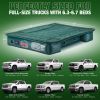 AirBedz Lite Overlanding Truck Bed Air Mattress with Portable DC Air Pump