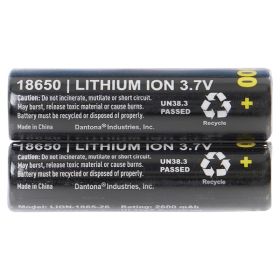 Ultralast UL1865-26-1P 18650 Rechargeable Li-Ion Battery – 3.7V 2,600mAh (Available in 1 Pack & 2 Pack) (Pack: 2)