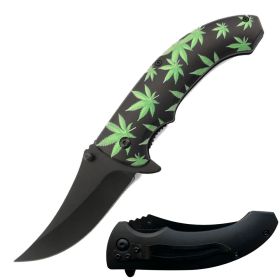 Day Zero Survival 8" Spring Assisted Folding Pocket Knife – Multiple 3D Printed Handle Designs (Design: 5)