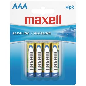 Maxell 723472 AAA Alkaline Batteries – Long-Lasting Everyday Power (Available in 4 Pack, 10 Pack, 16 Pack & 36 Pack) (Pack: 4)