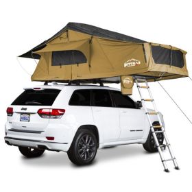 Softshell Side Opening Roof Top Tent TNT_MAX1.9 (Color: Desert Brown/Black)