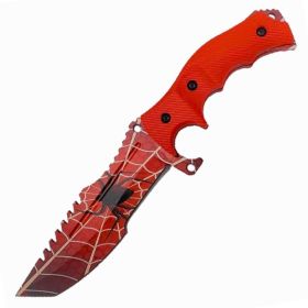 8.5" CSGO Huntsman Fixed Blade Knife - 4 Color Selection (Color: Red)