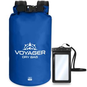 Voyager Waterproof Dry Bag (Color: Blue, Size: 30 Liters)