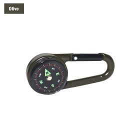 Multifunctional Camping Compass (Color: Olive)