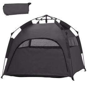 PawHut Extra Large Portable Dog Camping Tent (Color: Gray)