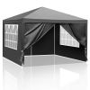 Waterproof Outdoor Gazebo – Patio Party Tent for Wedding & BBQ, 10' x 10'