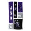 OFFICIAL MLB Color Block Personalized Beach Towel