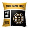 OFFICIAL NHL Color Block Personalized Pillow