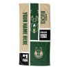 OFFICIAL NBA Color Block Personalized Beach Towel