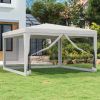 Party Tent with 4 Mesh Sidewalls