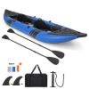 Inflatable 2-Person Kayak Set – Heavy-Duty PVC Kayak with Aluminum Oars, Adjustable Seats & Repair Kit