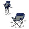 Padded Folding Camping Chair - Portable with Cup Holder & Side Pockets