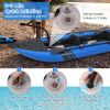 Inflatable 2-Person Kayak Set – Heavy-Duty PVC Kayak with Aluminum Oars, Adjustable Seats & Repair Kit