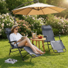 Portable Dual Purposes Extendable Folding Reclining Chair