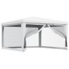 Party Tent with 4 Mesh Sidewalls