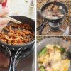 Outdoor Portable 2-3 Person Camping Stove Cover Pot Picnic Cooker
