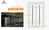Trustmade Triangle Aluminum Black Hard Shell Grey Rooftop Tent
