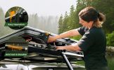 Trustmade Triangle Aluminum Black Hard Shell Grey Rooftop Tent