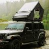 Trustmade Triangle Aluminum Black Hard Shell Grey Rooftop Tent