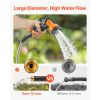 Heavy Duty Stainless Steel Metal Garden Hose with 10-Function Spray Nozzle