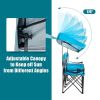 Portable Folding Camping Canopy Chairs with Cup Holder