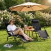 Portable Dual Purposes Extendable Folding Reclining Chair