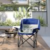 Padded Folding Camping Chair - Portable with Cup Holder & Side Pockets
