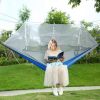 2-Person Hammock with Mosquito Net – 600 lb Load, Portable Nylon Camping Swing