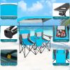 Portable Folding Camping Canopy Chairs with Cup Holder