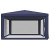 Party Tent with 6 Mesh Sidewalls