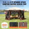 VERVO Pop-Up Gazebo Tent with 6 Removable Privacy Cloths & Mesh Windows