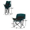 Padded Folding Camping Chair - Portable with Cup Holder & Side Pockets