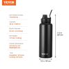 40 oz Insulated Stainless Steel Water Bottle with Wide Mouth Lid
