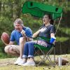 Foldable Beach Canopy Chair with Sun Protection