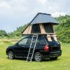 Trustmade Triangle Aluminum Black Hard Shell Grey Rooftop Tent